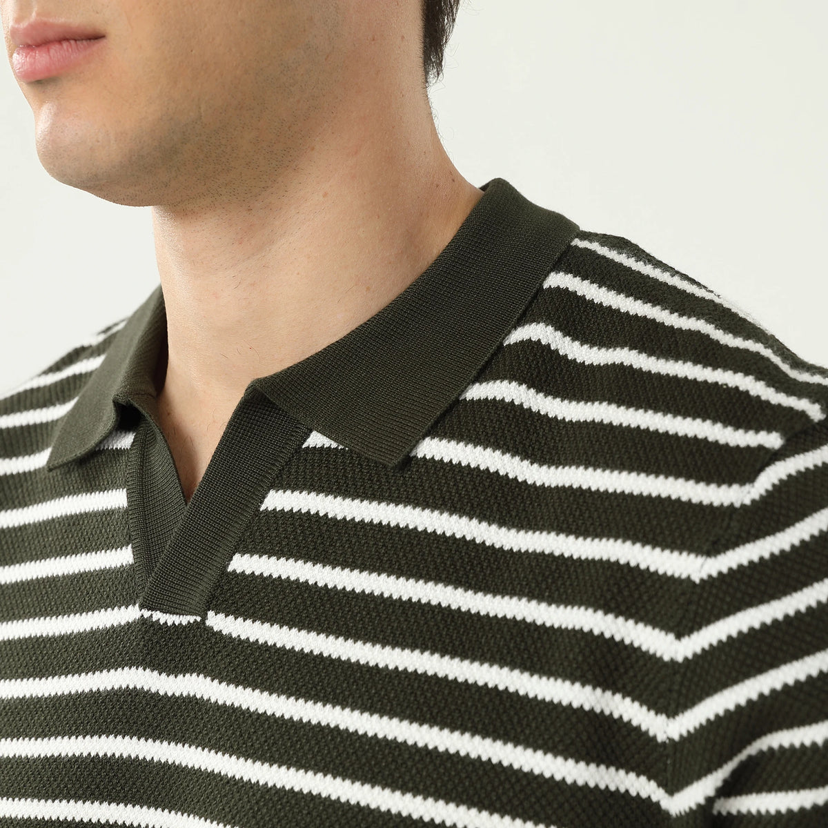 Striped Polo Shirt For Men
