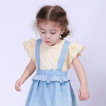 Light Beige Floral T.Shirt for Baby Girl Image