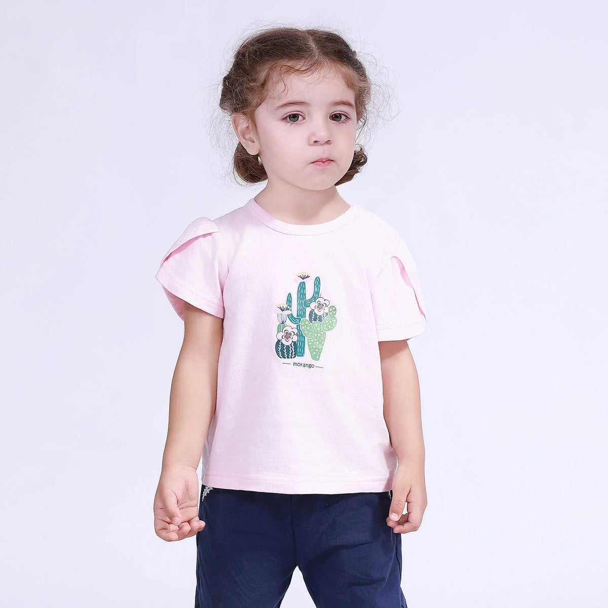 Pink Floral T.Shirt for Baby Girl Image