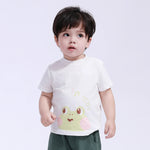 Off White Printed T.Shirt for Baby Boy Image