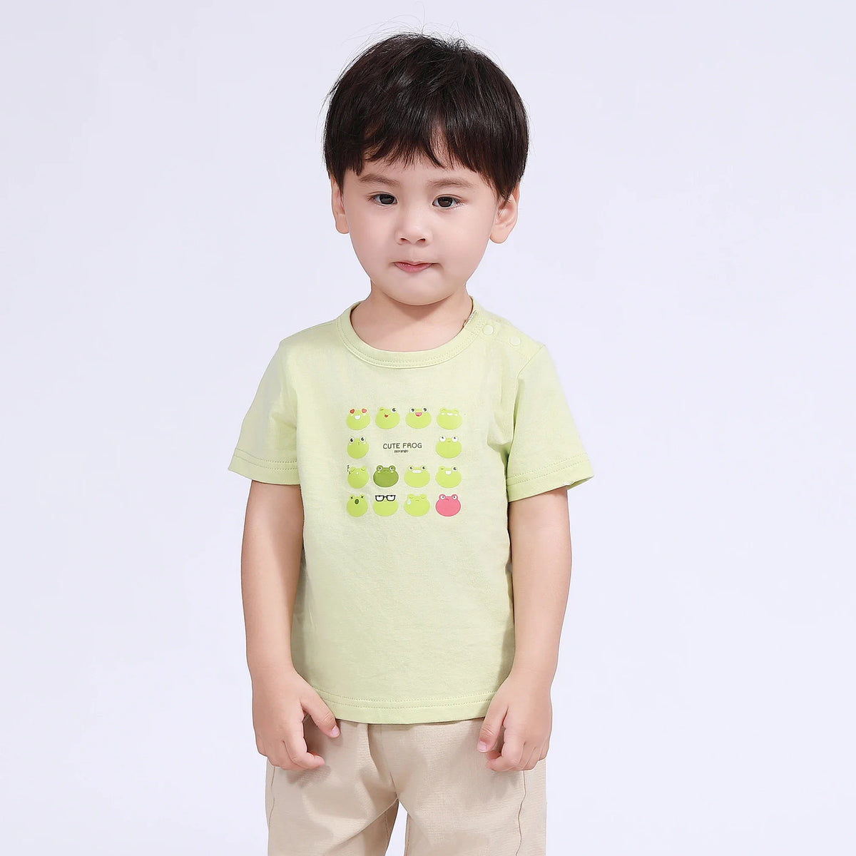 Light Green Printed T.Shirt for Baby Boy Image