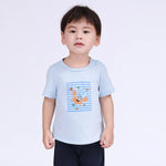 Light Blue Printed T.Shirt for Baby Boy Image