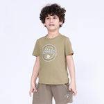 Army Green Printed T.Shirt for Boys Image