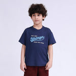 Navy Embroidery T.Shirt for Boys Image