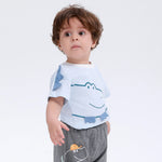 Blue Printed Street Look T.Shirt for Baby Boy Image