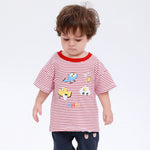 Red Striped Street Look T.Shirt for Baby Boy Image