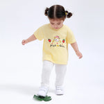 Yellow Printed Street Look T.Shirt for Baby Girl Image