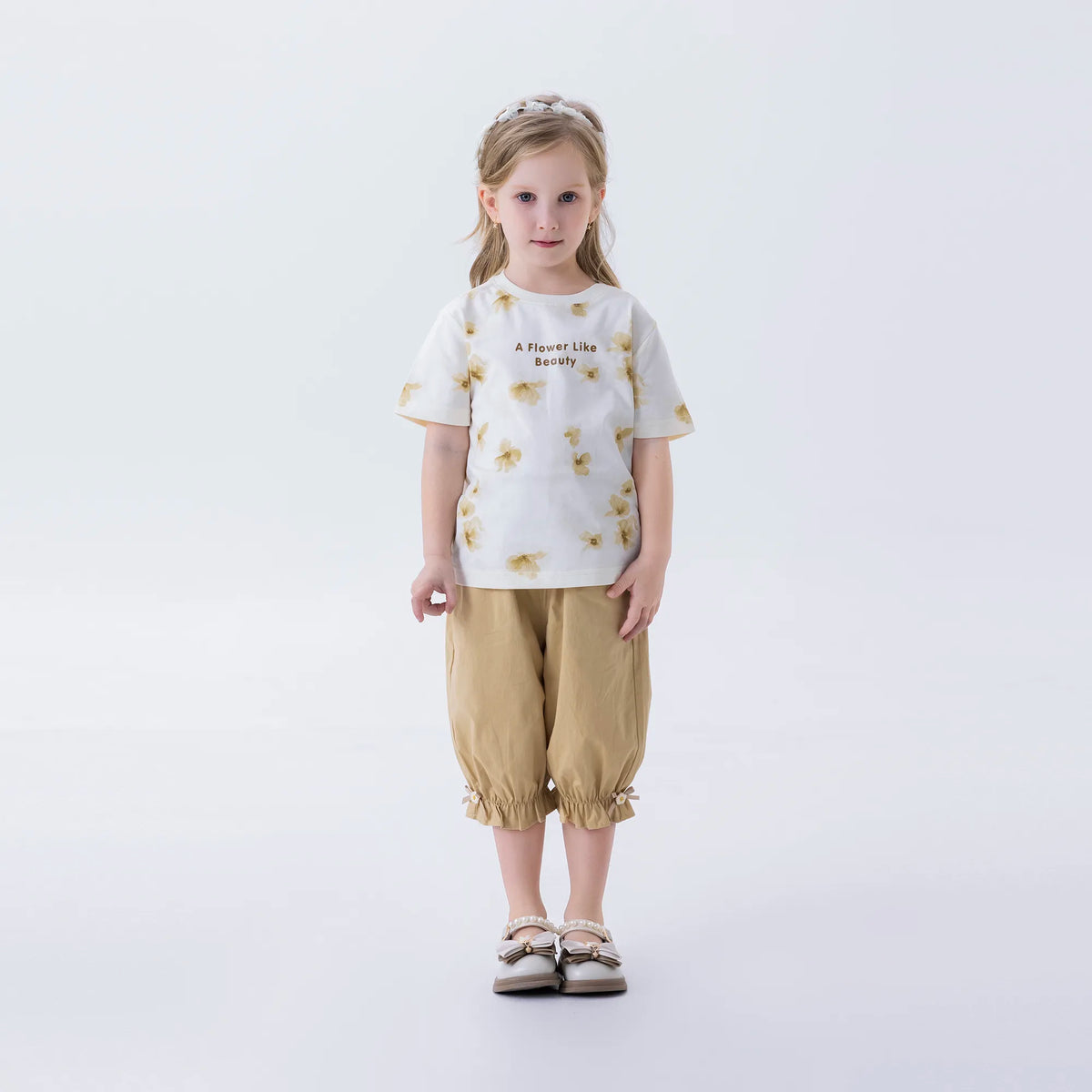 Floral Fashion T.Shirt For Girls Image