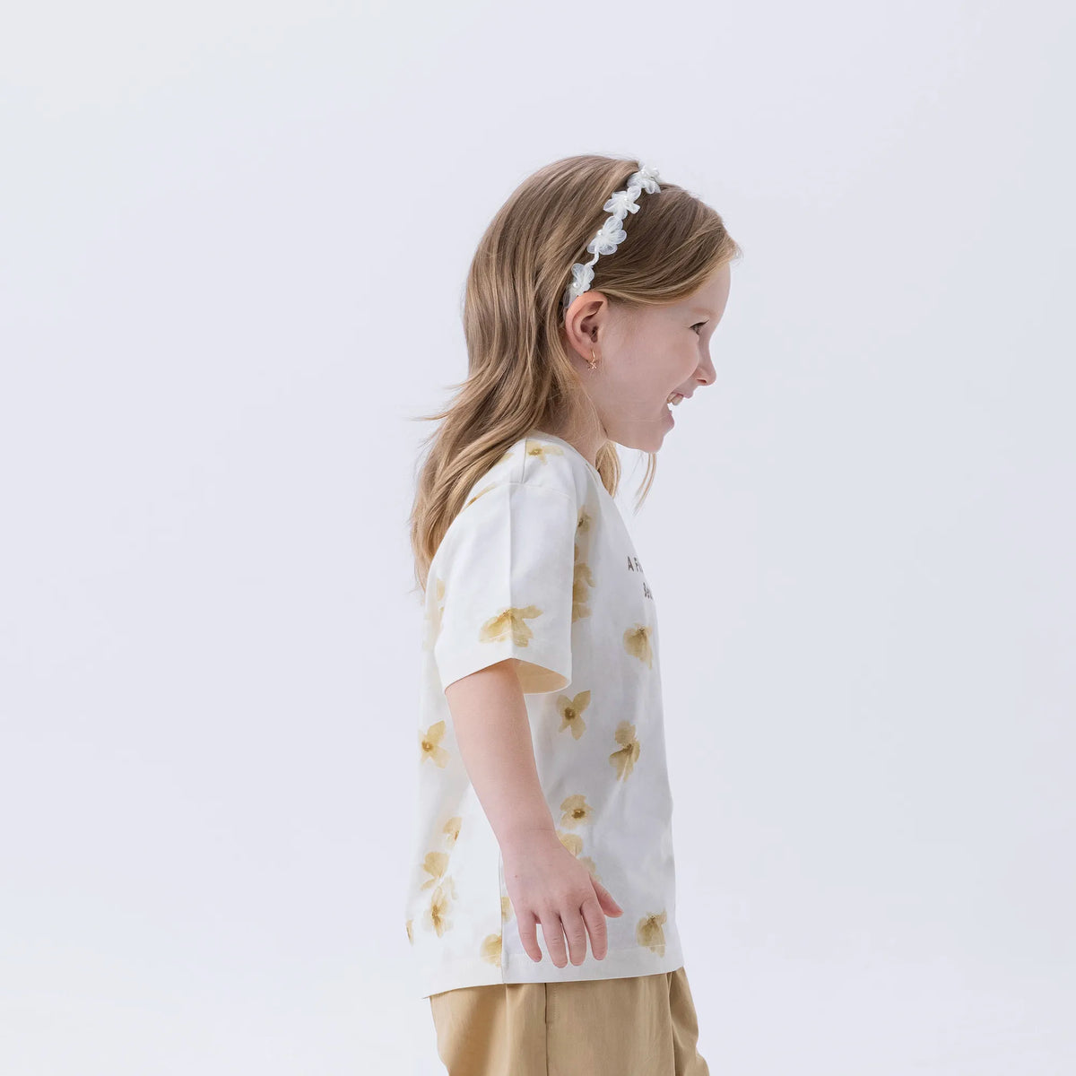 Floral Fashion T.Shirt For Girls Image