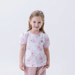 Pink Printed Fashion T.Shirt For Girls Image