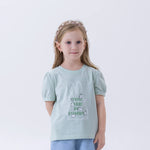 Bean Green Printed Fashion T.Shirt For Girls Image