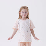 Light Orange Printed Fashion T.Shirt For Girls Image