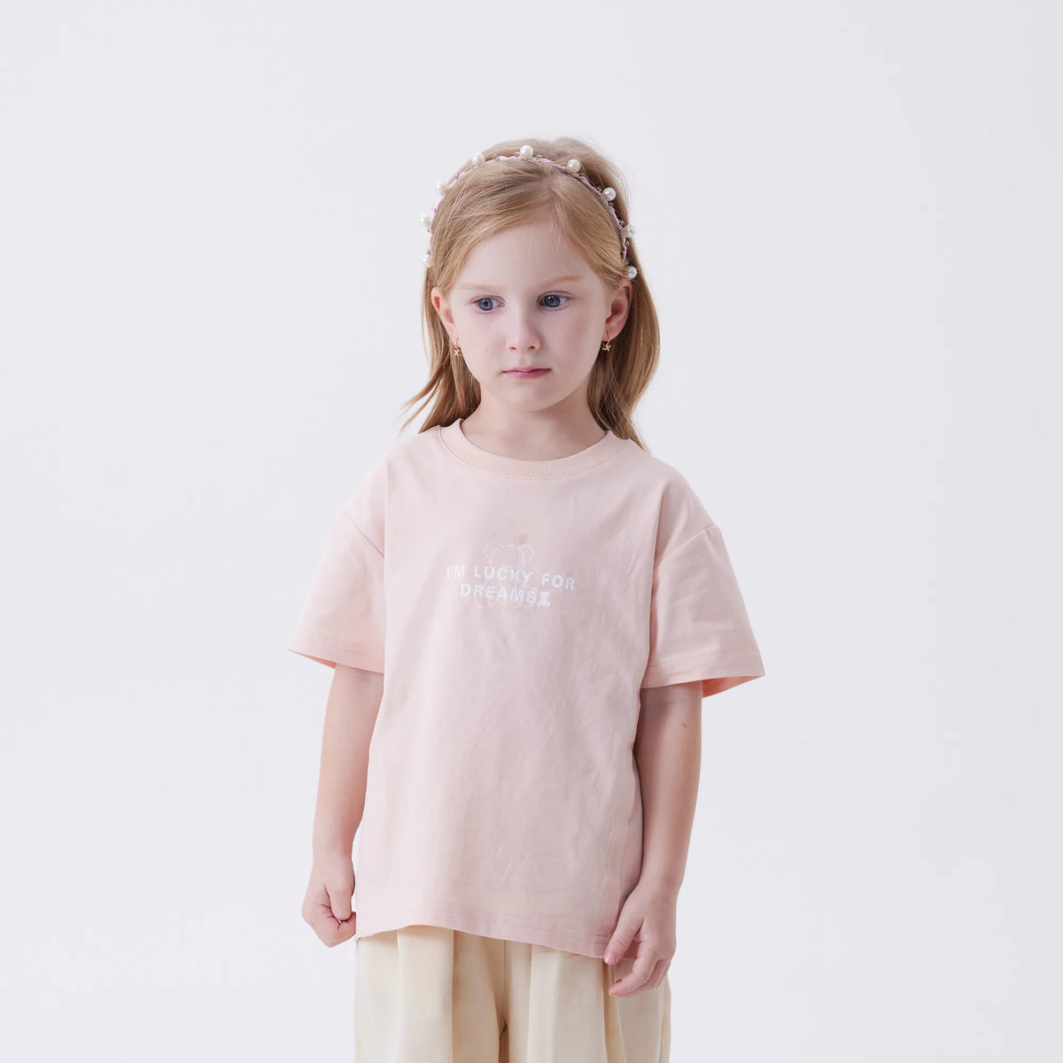 Pink Printed Fashion T.Shirt For Girls Image