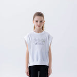 White Printed Fashion T.Shirt For Girls Image