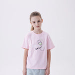 Pink Printed Fashion T.Shirt For Girls Image