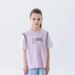Pink Printed Fashion T.Shirt For Girls Image