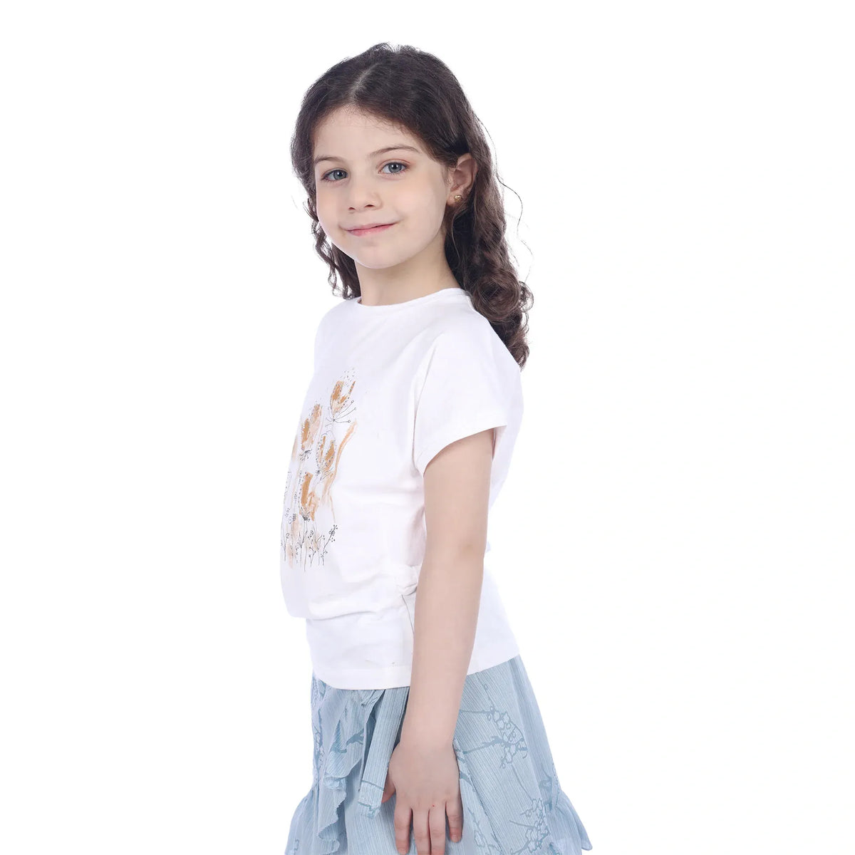 Floral Classic T.Shirt For Girls Image