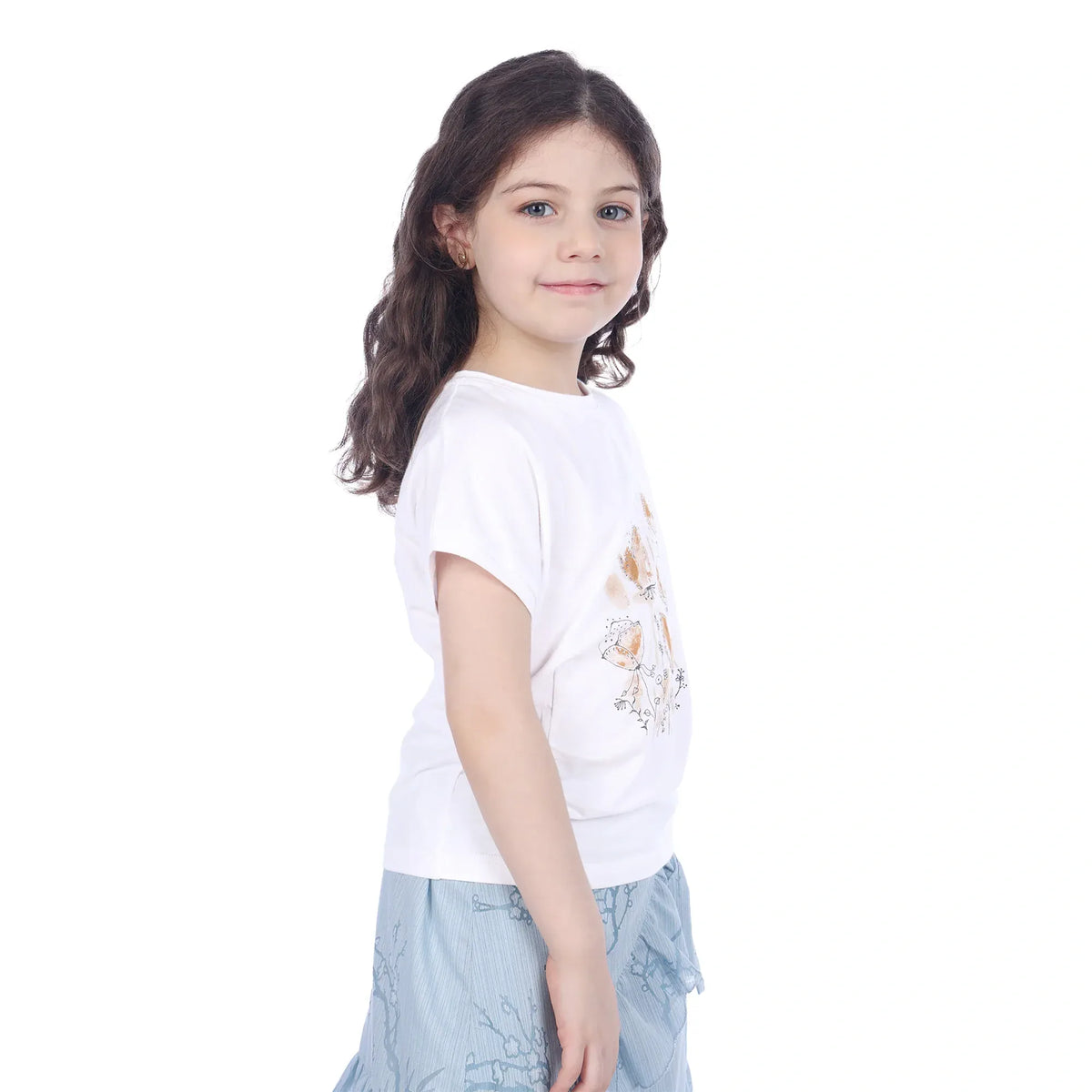 Floral Classic T.Shirt For Girls Image