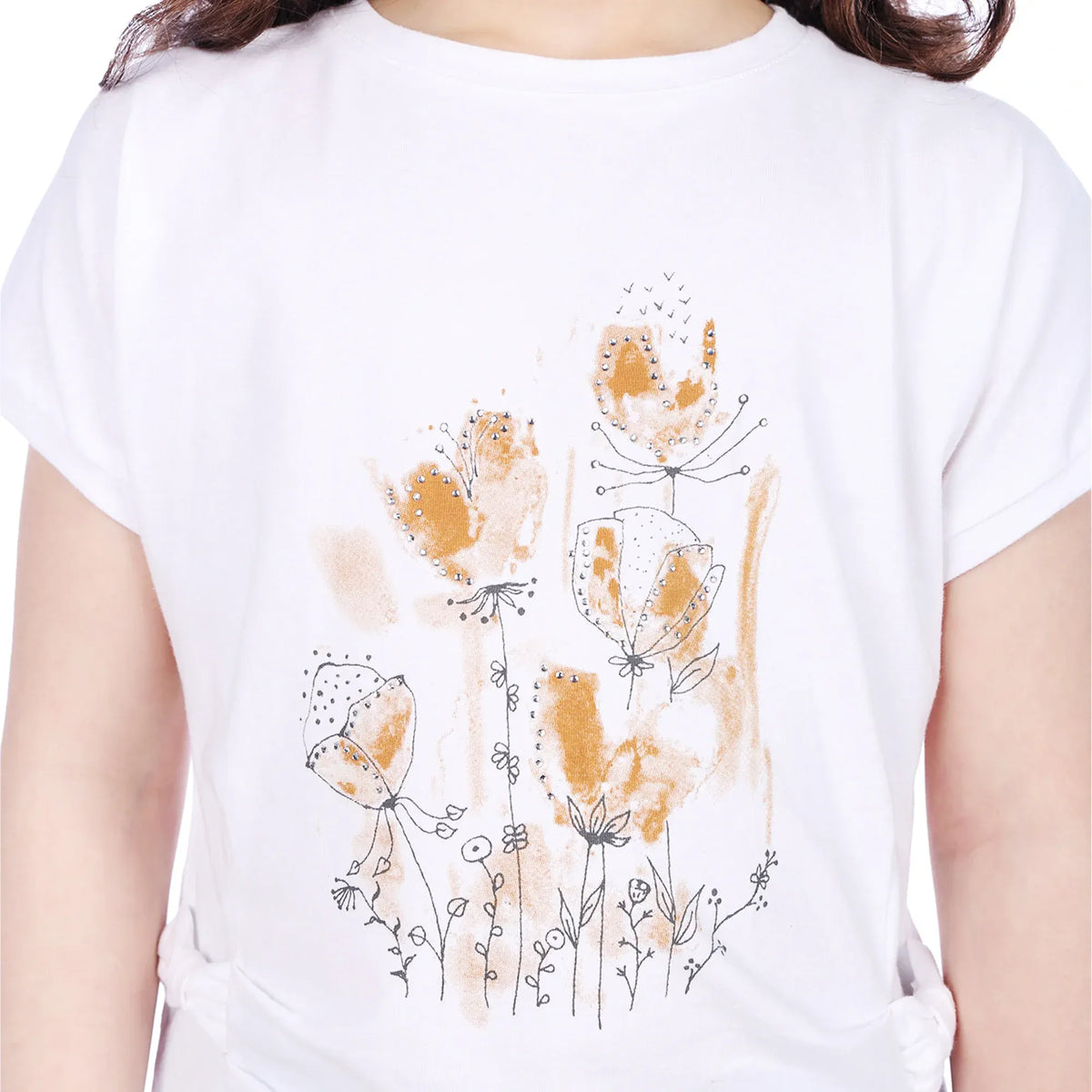 Floral Classic T.Shirt For Girls Image