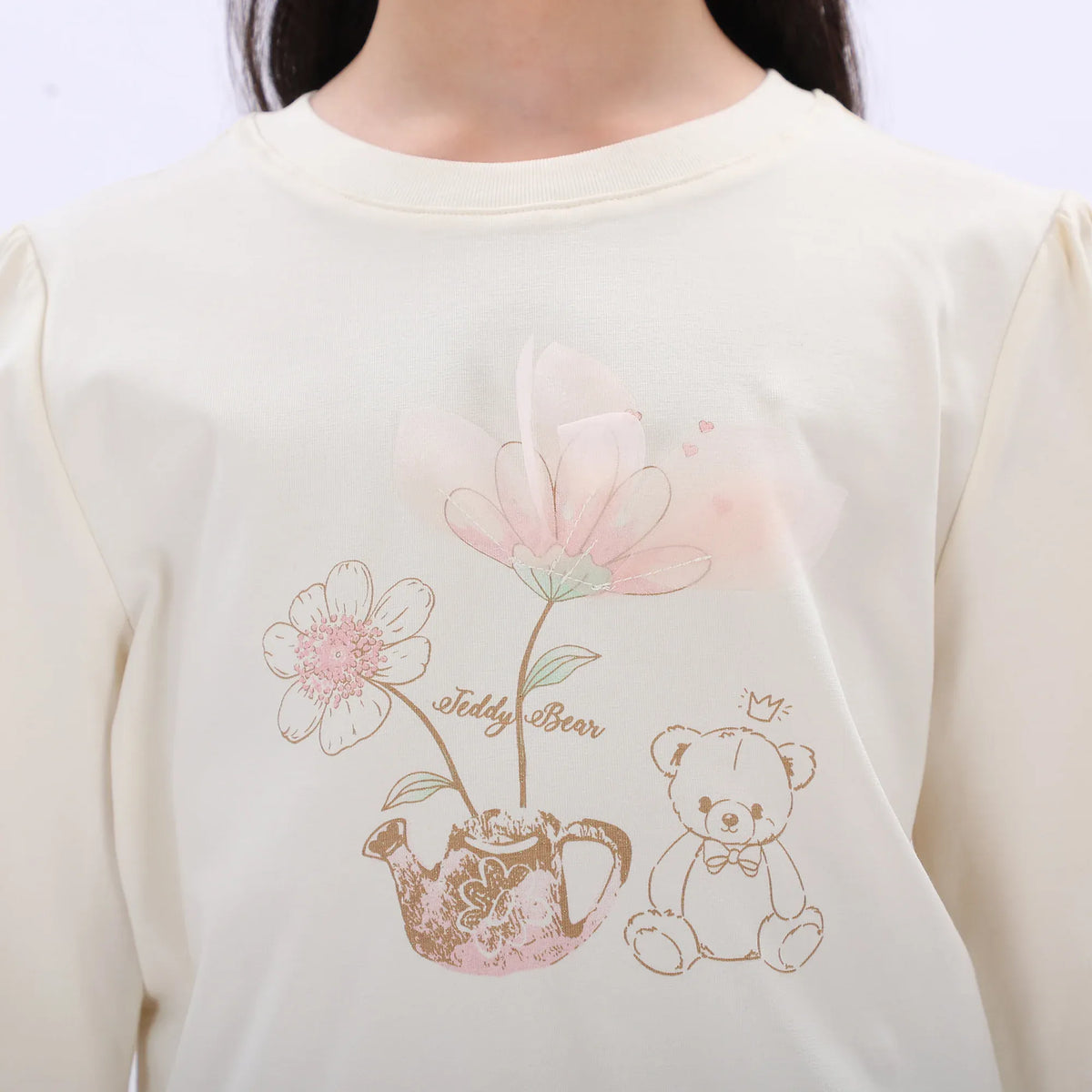 Casual Printed T.Shirt for Girls Image