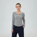 Light Grey Embroidery T.Shirt for Women Image