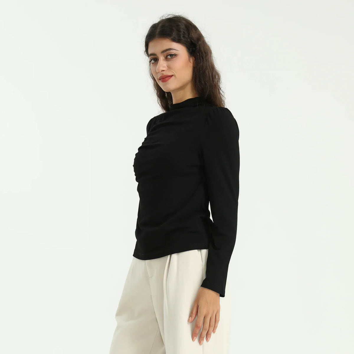 Elegant Plain T.Shirt for Women Image