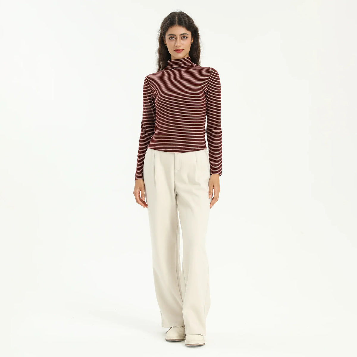 Elegant Striped T.Shirt for Women Image