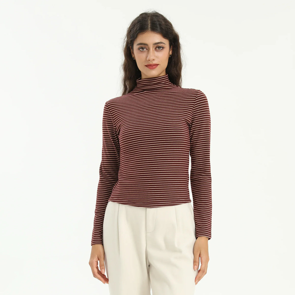 Elegant Striped T.Shirt for Women Image