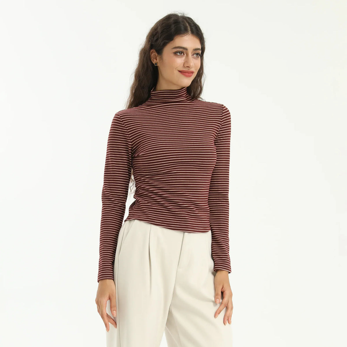 Elegant Striped T.Shirt for Women Image