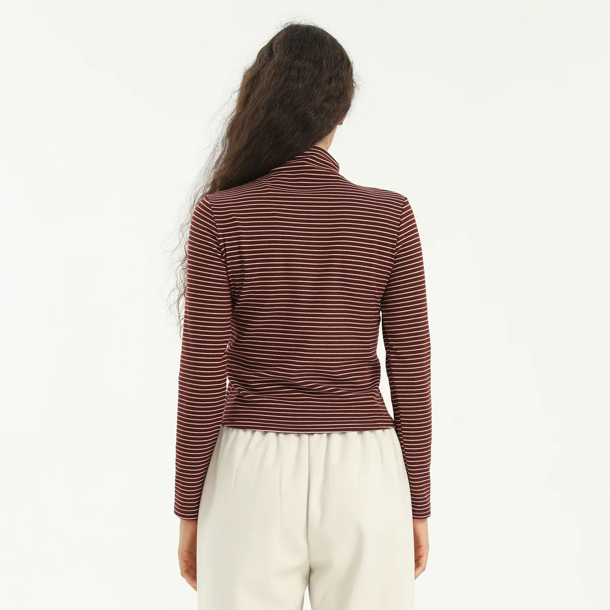 Elegant Striped T.Shirt for Women Image