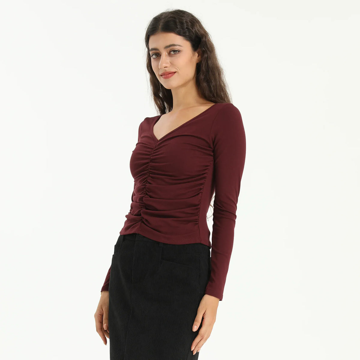 Elegant Plain T.Shirt for Women Image