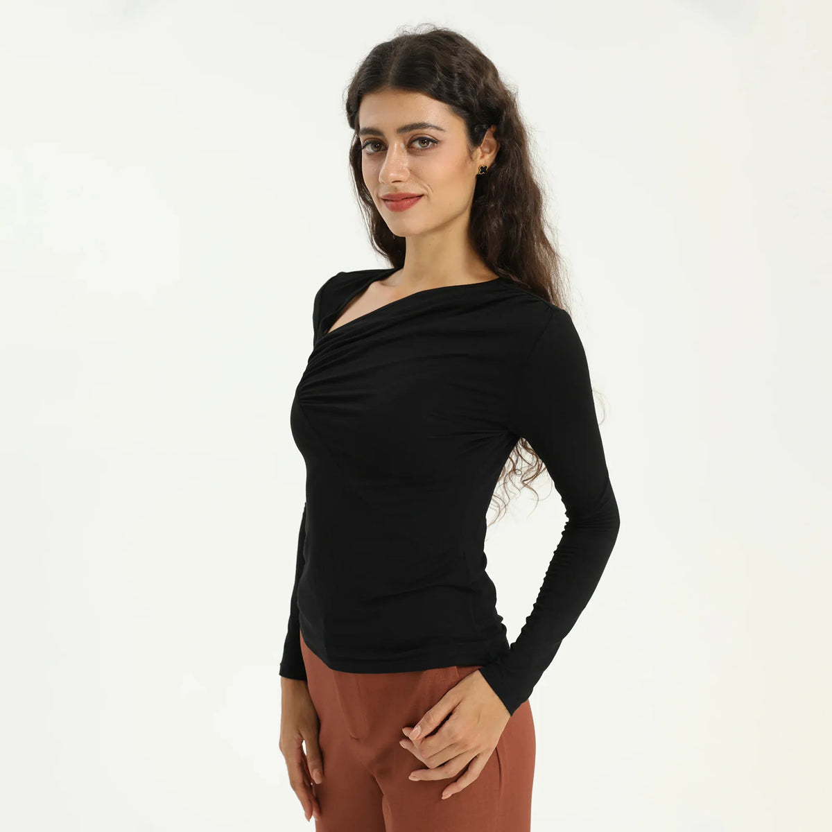 Elegant Plain T.Shirt for Women Image