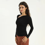 Elegant Plain T.Shirt for Women Image