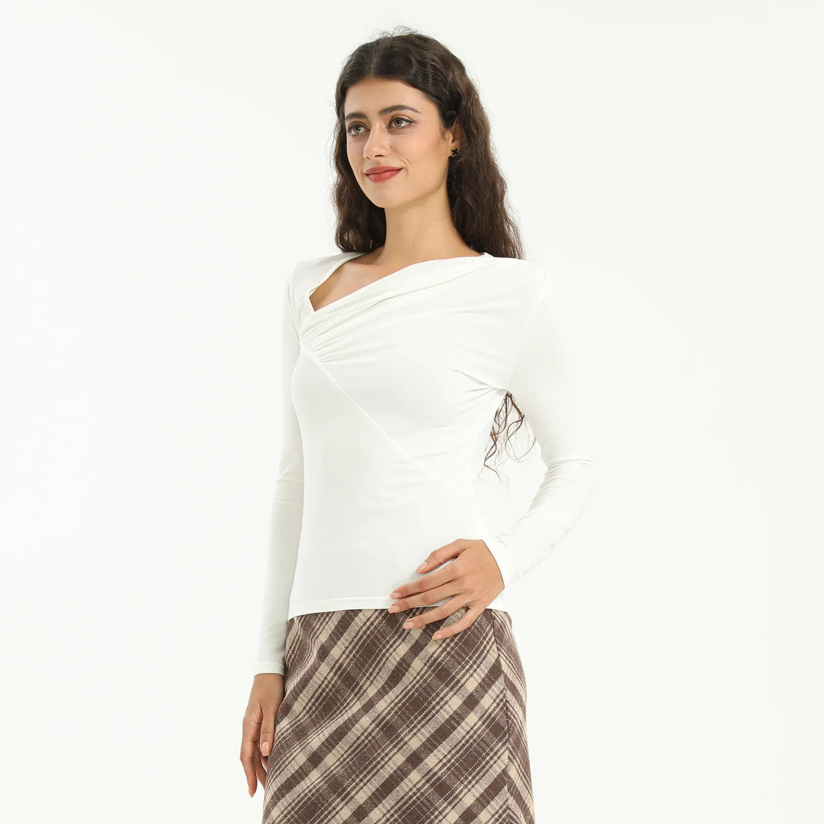 Elegant Plain T.Shirt for Women Image