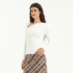 Elegant Plain T.Shirt for Women Image