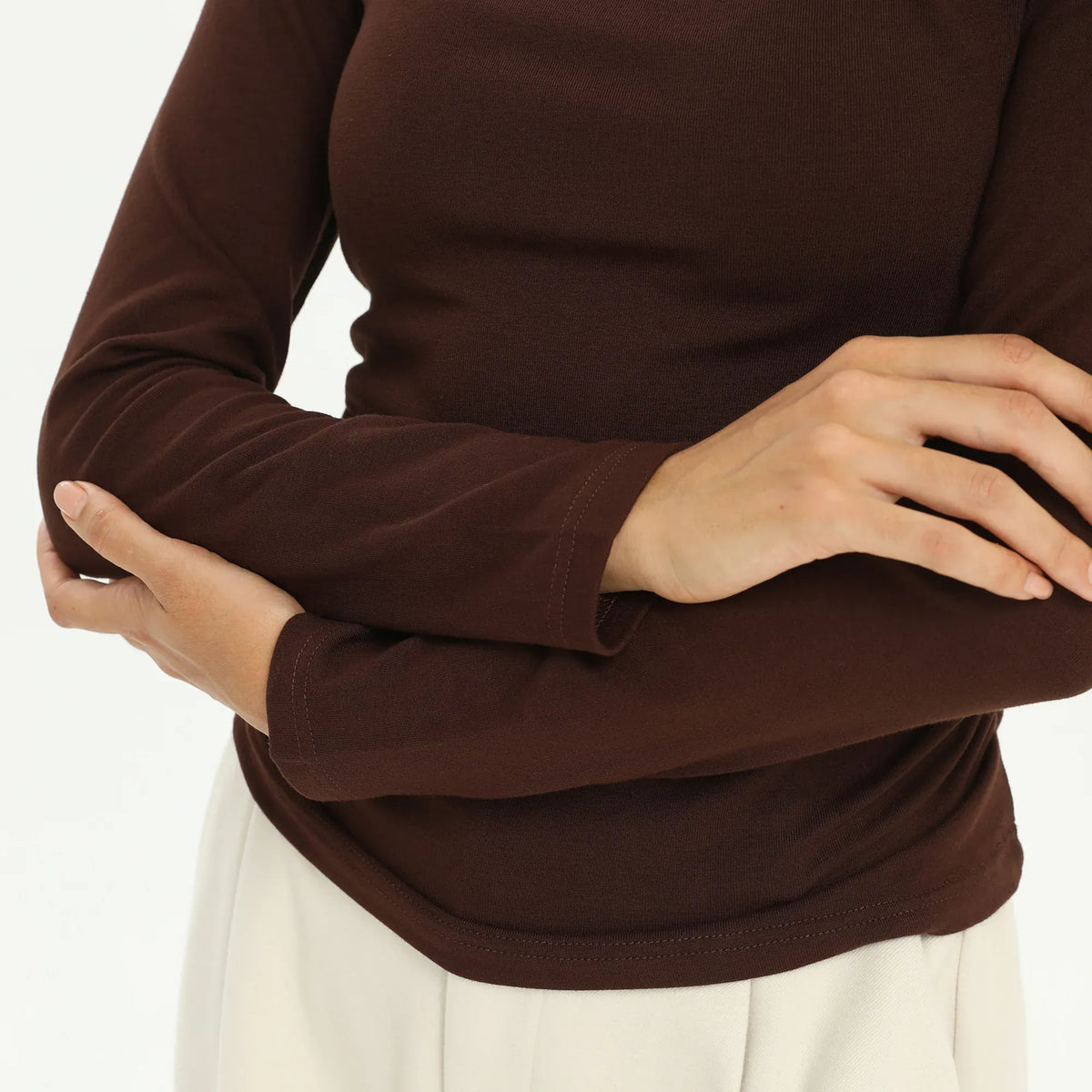 Elegant Plain T.Shirt for Women Image