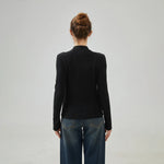 Plain Slim Sleeve T.Shirt with Tight for Women Image