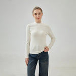 Plain Slim Sleeve T.Shirt with Tight for Women Image