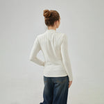 Plain Slim Sleeve T.Shirt with Tight for Women Image