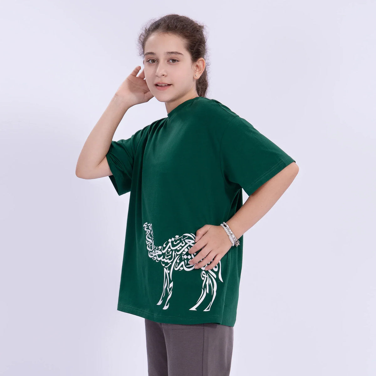 Printed Casual T.Shirt for Girls Image