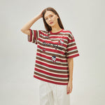 تيشيرت كاجوال مخطط للنساء