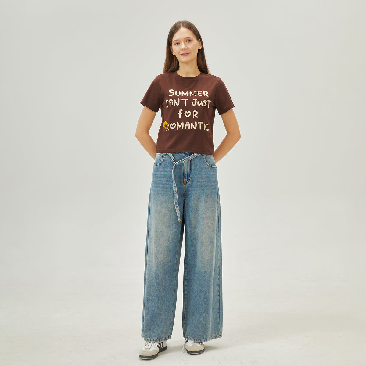 تيشيرت مطرز كاجوال للنساء