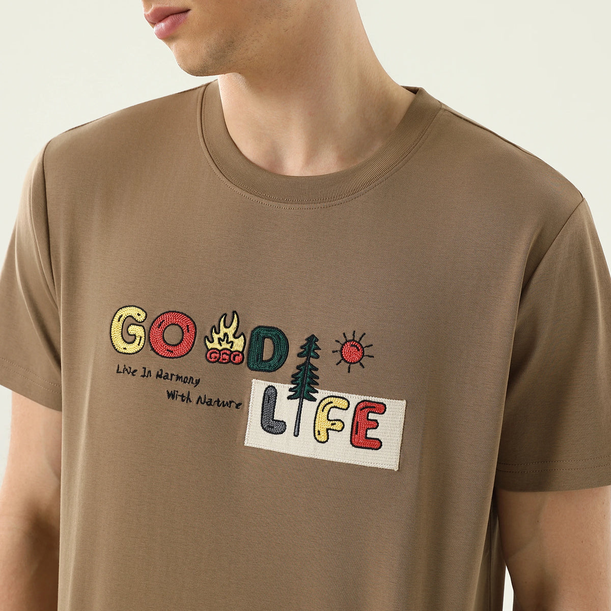 Embroidery Printed T.Shirt For Men