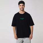Black Printed Casual T.Shirt for Men Image