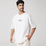 White Printed Casual T.Shirt for Men Image