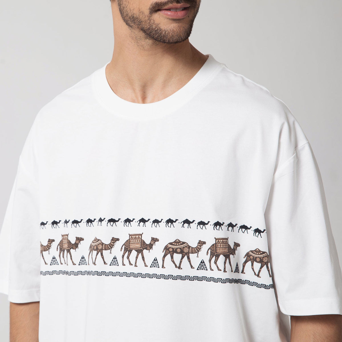 Printed Casual T.Shirt for Men Image