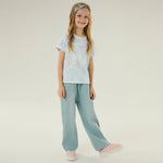 تيشيرت كاجوال مزين بنمط الزهور للبنات