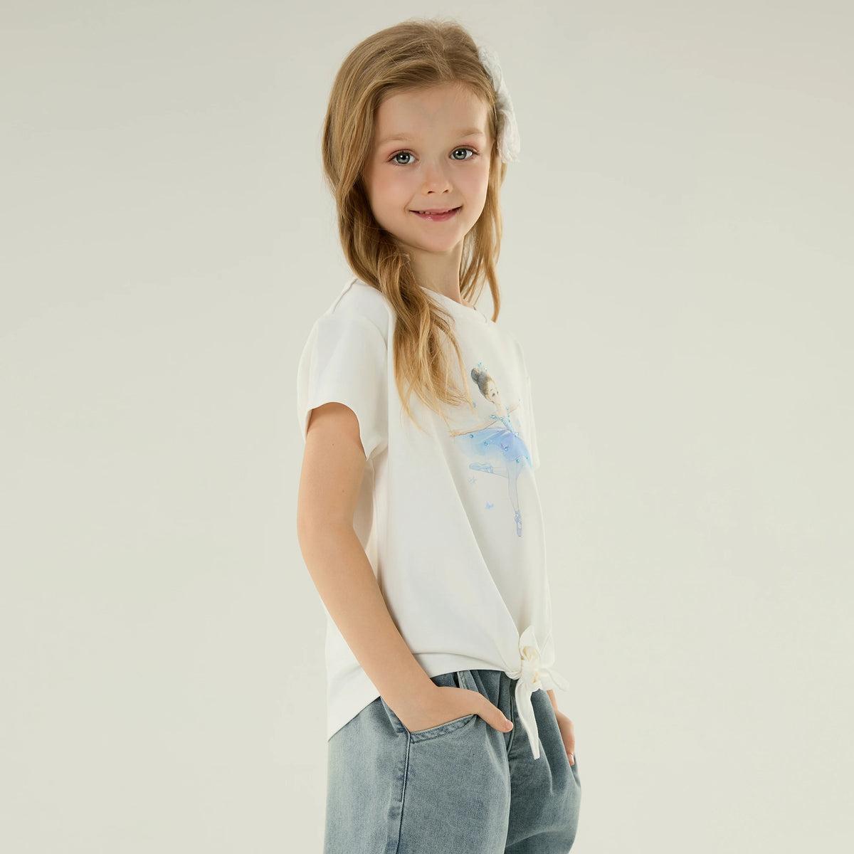 Printed Casual T.Shirt for Girls