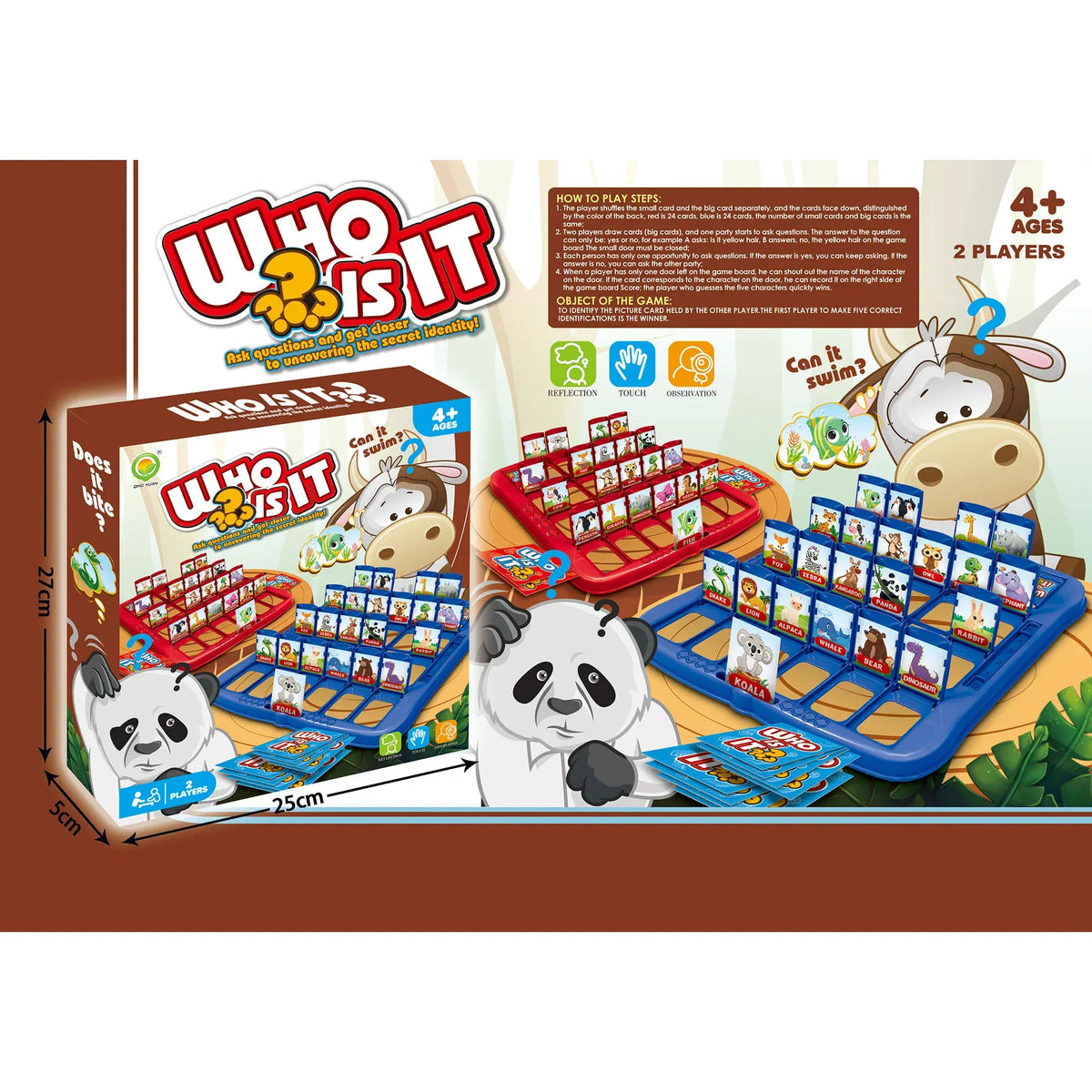 4Y Multicolor Table Game Guess Who I Am? for Unisex Image