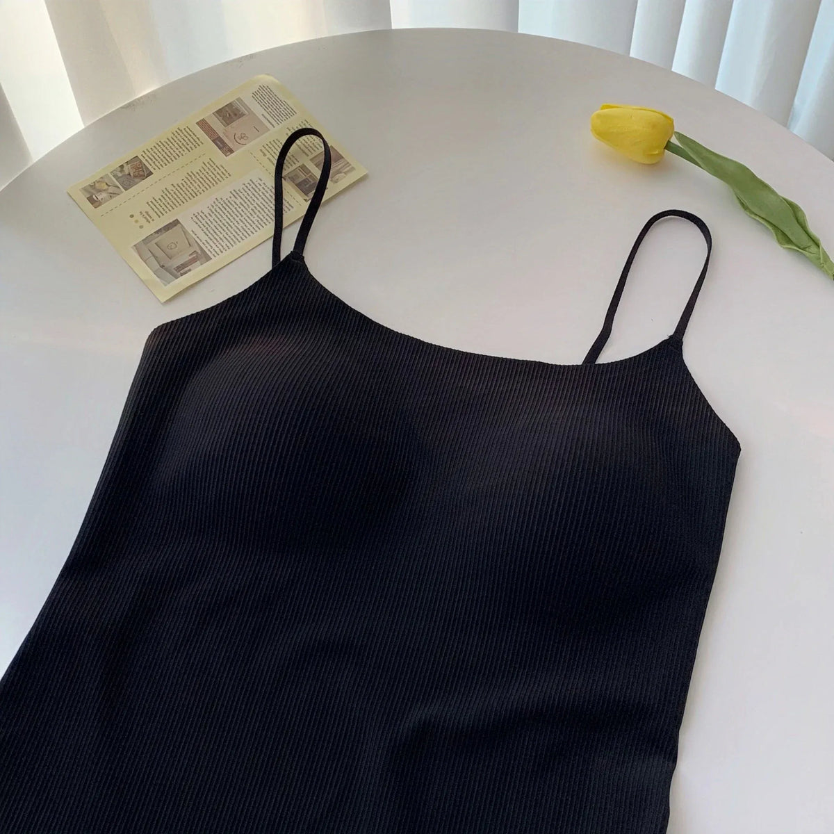 Black Tank Top for Women Image